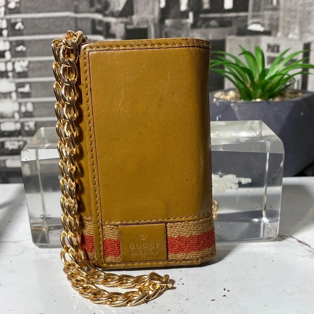 Authentic Rare Gucci Sherry Line Key Case